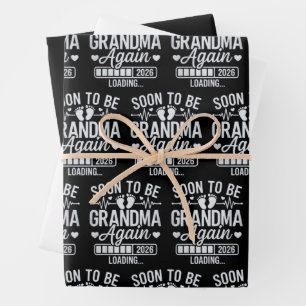 Hoja De Papel De Regalo Abuela de Nuevo Pronto 2026 Embarazo en Curso
