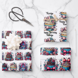 Hoja De Papel De Regalo Abundante pastel personalizado personalizado perso