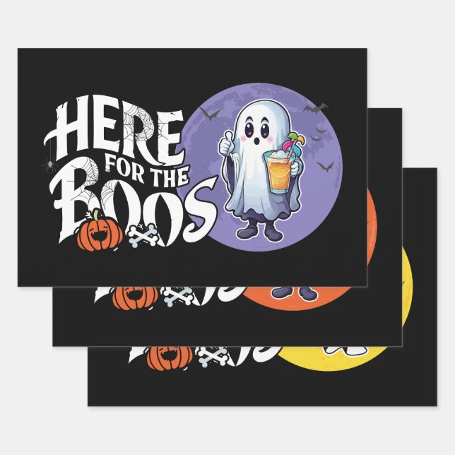 Hoja De Papel De Regalo Acá para los abucheos | Beba y enciende tu charla (Set)