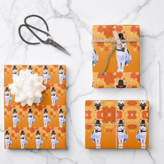 Hoja De Papel De Regalo Acción de Gracias de Cleopatra (Anverso)