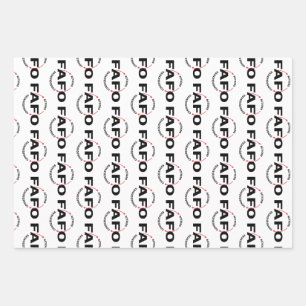 Hoja De Papel De Regalo Acciones FAFO Tienen Consecuencias