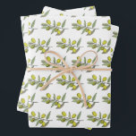 Hoja De Papel De Regalo Aceitunas elegantes<br><div class="desc">Un diseño original de aceitunas,  ideal para la temporada festiva o cualquier ocasión.</div>