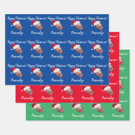 Hoja De Papel De Regalo Acondicionamiento del fútbol americano personaliza