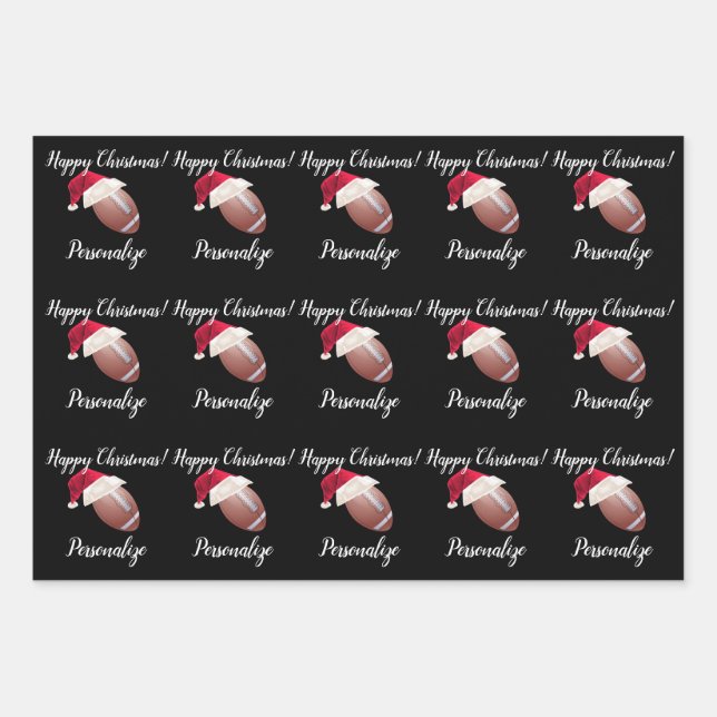 Hoja De Papel De Regalo Acondicionamiento del fútbol americano personaliza (Anverso)