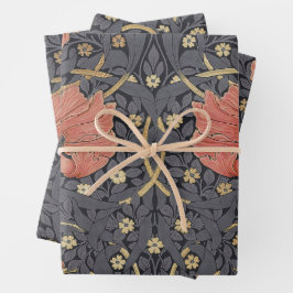 Hoja De Papel De Regalo Acondicionamiento del patrón de vintage de William