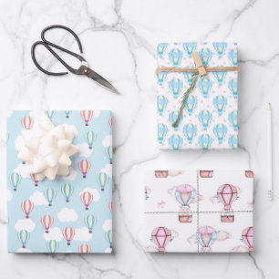 Hoja De Papel De Regalo Acondicionamiento - Globos de aire caliente