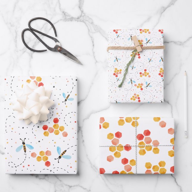 Hoja De Papel De Regalo Acuarela  (Anverso)