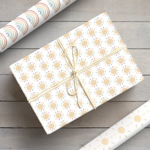 Hoja De Papel De Regalo Acuarela Boho Bebé
