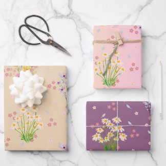 Hoja De Papel De Regalo Acuarela floral