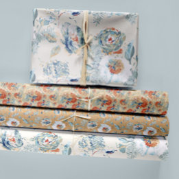 Hoja De Papel De Regalo Acuarela Floral Hidrangea Decoupage