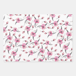 Hoja De Papel De Regalo Acuarela Sueño de Amapola