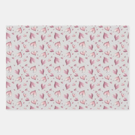 Hoja De Papel De Regalo Adorable Pastel Pinks Wrapping Paper Sheets