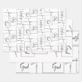 Hoja De Papel De Regalo Adorar sólo a Dios