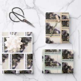 Hoja De Papel De Regalo Adventure Awaits. Fantasy landscape