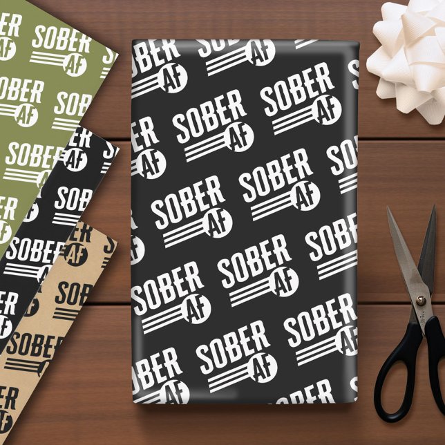 Hoja De Papel De Regalo AF Sober - Recuperación con estilo y actitud (Custom Wrapping Paper)