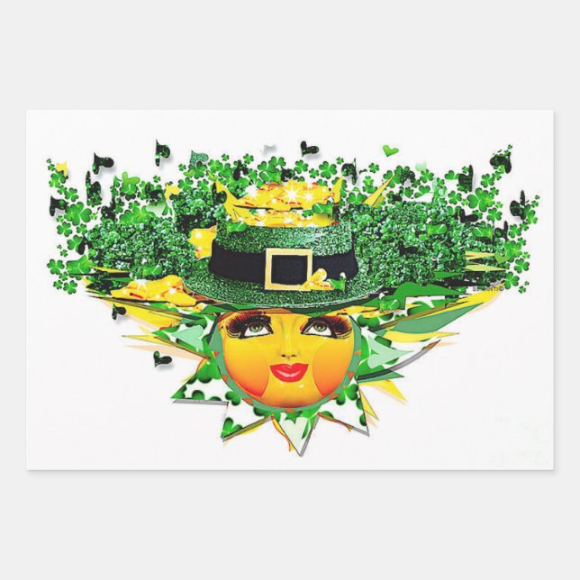 HOJA DE PAPEL DE REGALO ¡AFORTUNADO SOL! (Anverso 2)