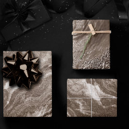 Hoja De Papel De Regalo Agato malauve cristalizado | Mármol rosa Rosa turb