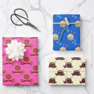 Hoja De Papel De Regalo Agujas de punto Yarn Crafts