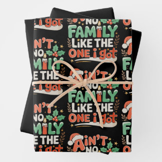 Hoja De Papel De Regalo Ain't No Family Like The One I Got Xmas Christmas