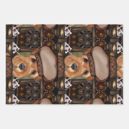 HOJA DE PAPEL DE REGALO AIREDALE TERRIER