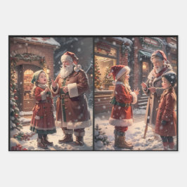 Hoja De Papel De Regalo Ajuste de navidades