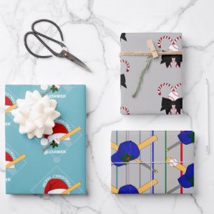 Hoja De Papel De Regalo Ajuste de regalo de béisbol HAMbyWG