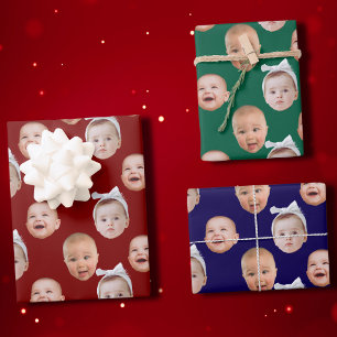 Hoja De Papel De Regalo Ajuste de regalo de cara al bebé personalizado B