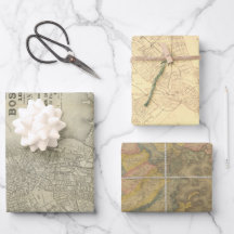 Ajuste de regalo de los mapas de Boston