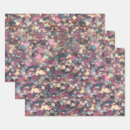 Hoja De Papel De Regalo Ajuste de regalo de Purpurina irlandés Confetti