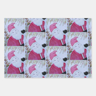 Hoja De Papel De Regalo Ajuste de regalo de Santa Vieja