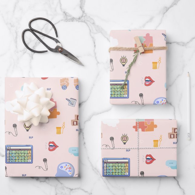 Hoja De Papel De Regalo Ajuste de regalo de SLP (Anverso)