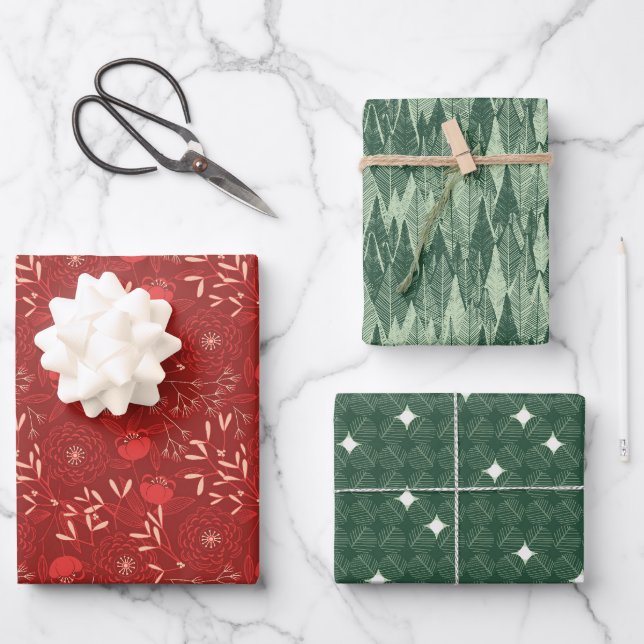 Hoja De Papel De Regalo Ajuste de regalo festivo (Anverso)