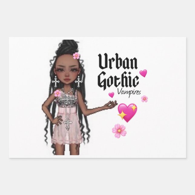 Hoja De Papel De Regalo Ajuste de regalo gótico urbano 7 (Anverso)