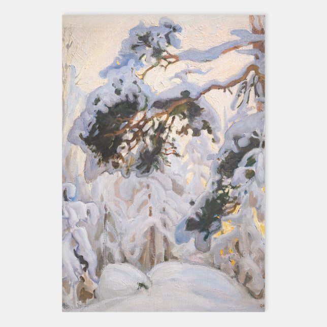 Hoja De Papel De Regalo Akseli Gallen-Kallela - Bosque en invierno (Subido por el creador)
