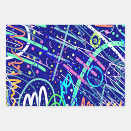 Hoja De Papel De Regalo Al otro lado del cielo nocturno