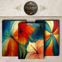 Alas de Mariposa Arcoíris Decoupage