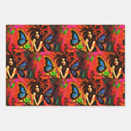 Hoja De Papel De Regalo Alas de un cuento de hadas