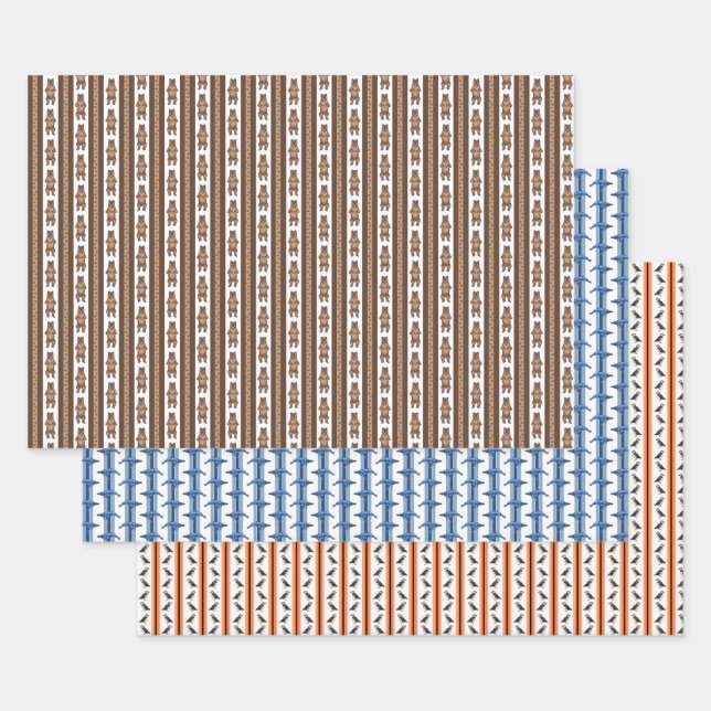 Hoja De Papel De Regalo Alaska Animals  (Set)