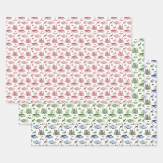 Hoja De Papel De Regalo Alaska Toile Wrapping Paper