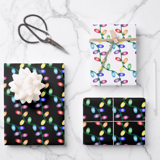 Hoja De Papel De Regalo Alegre y Brillante  (Anverso)