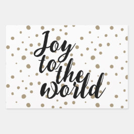 Hoja De Papel De Regalo Alegría elegante para el mundo