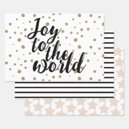 Hoja De Papel De Regalo Alegría elegante para el mundo