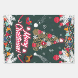 Hoja De Papel De Regalo Alegría eterna de los Navidades