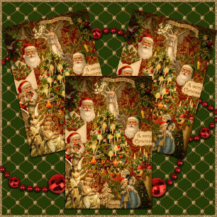 Hoja De Papel De Regalo Alegría Navideña Clásica