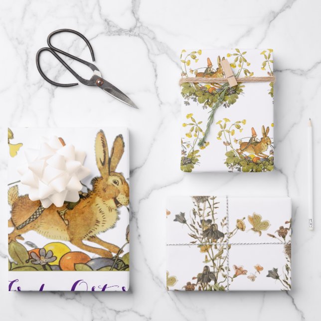 Hoja De Papel De Regalo Alemania virgen feliz Pascua (Anverso)