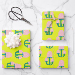 Hoja De Papel De Regalo Algodón de algodón ventilado suave amarillo y rosa