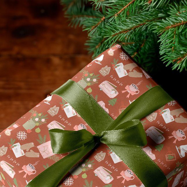 Hoja De Papel De Regalo Algunas de mis cosas favoritas para los Navidades (A Few of My Favorite Christmas Things Wrapping Paper Sheets)