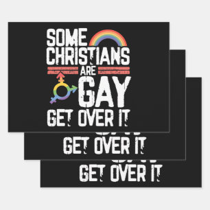Hoja De Papel De Regalo  Algunos cristianos son gays, supérenlo