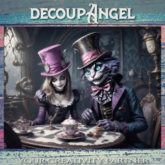 Hoja De Papel De Regalo Alice in Wonderland Decoupage