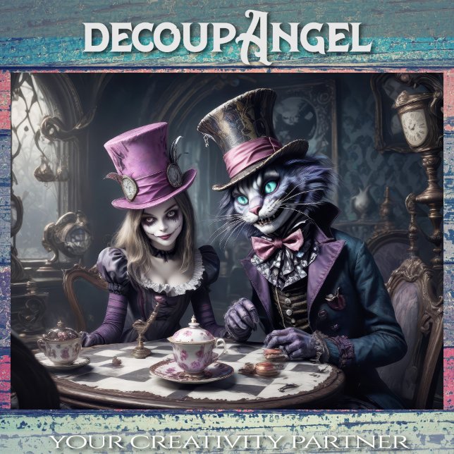 Hoja De Papel De Regalo Alice in Wonderland Decoupage  (Subido por el creador)